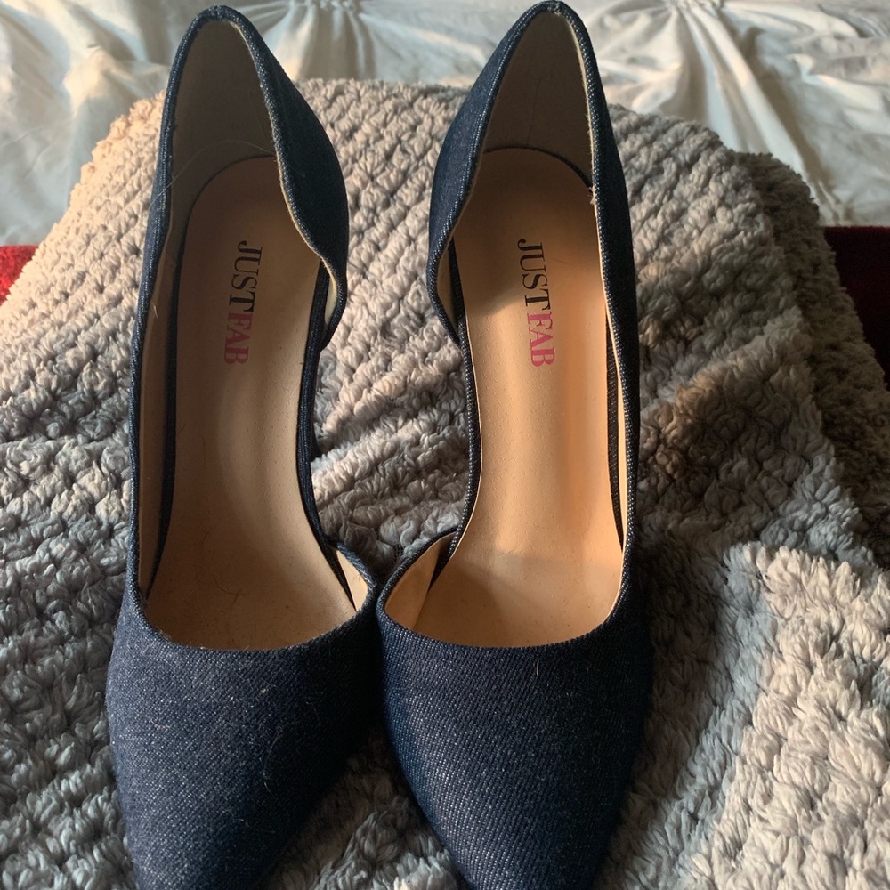 Denim Heels, Just Fab